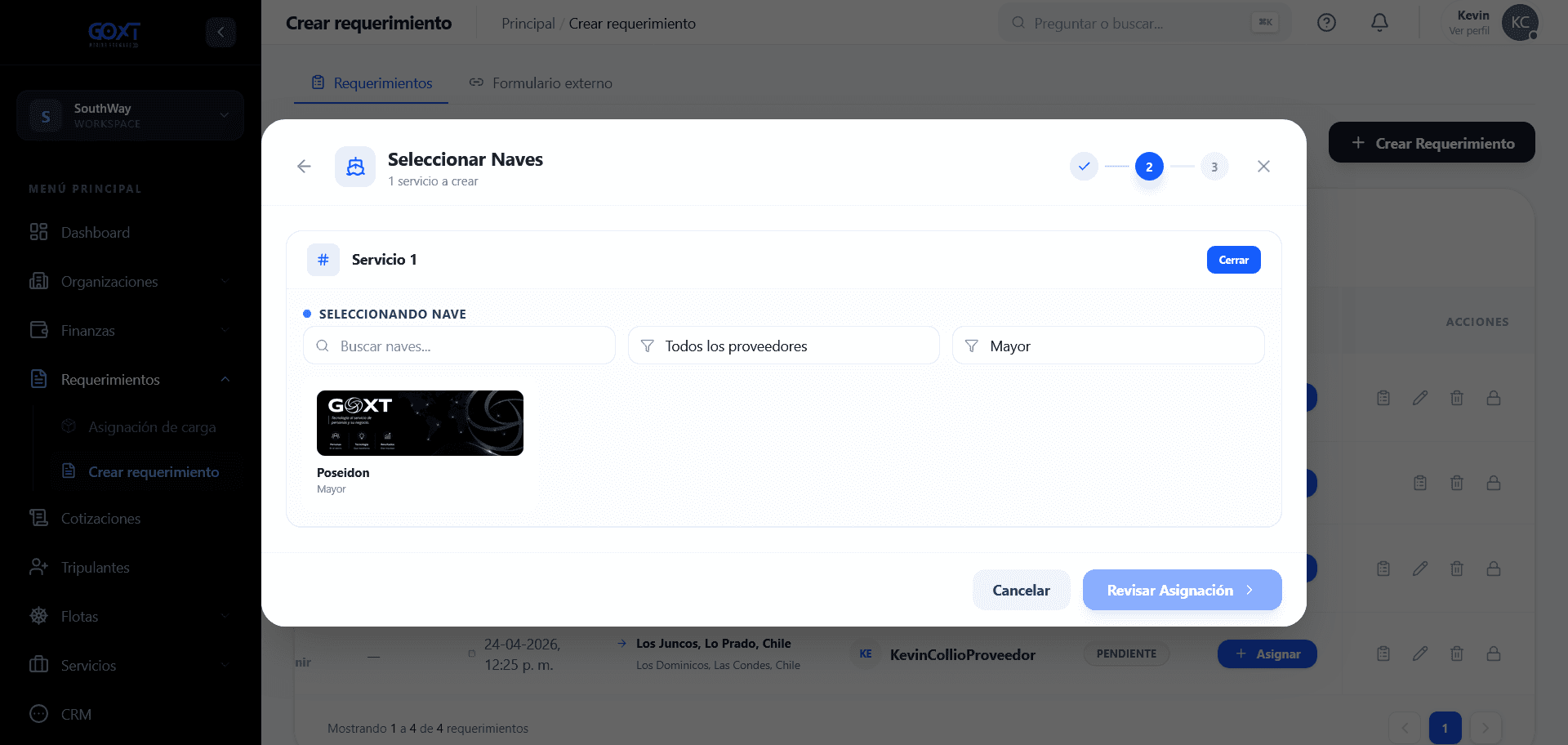 Asignación — Paso 2: selección de activos